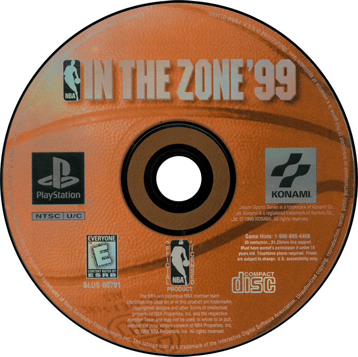 NBA In the Zone '99 media 7 for Playstation